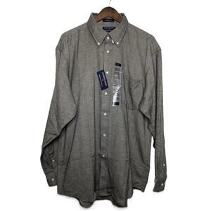 Men's Hathaway Sport Long Sleeve Tweed Button-Down Shirt Size XL